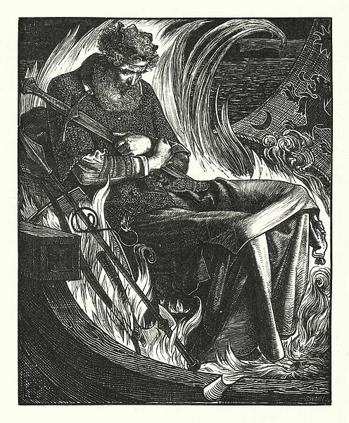 The Death of King Warwolf (engraving)
