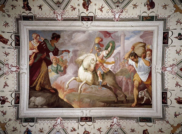 The Death of Marcus Curtius, Villa Centurione, Sampierdarena, 1613-15 (fresco)