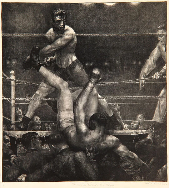 Dempsey Through the Ropes, 1923-24 (litho)