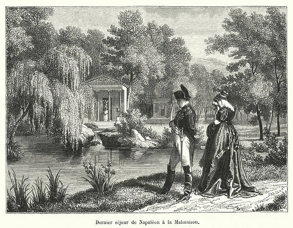 Dernier sejour de Napoleon a la Malmaison (engraving)