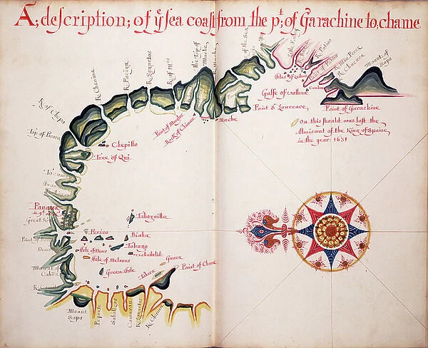 A description of the Sea Coast from Garachine to Chame, 1685 (bound sheet)