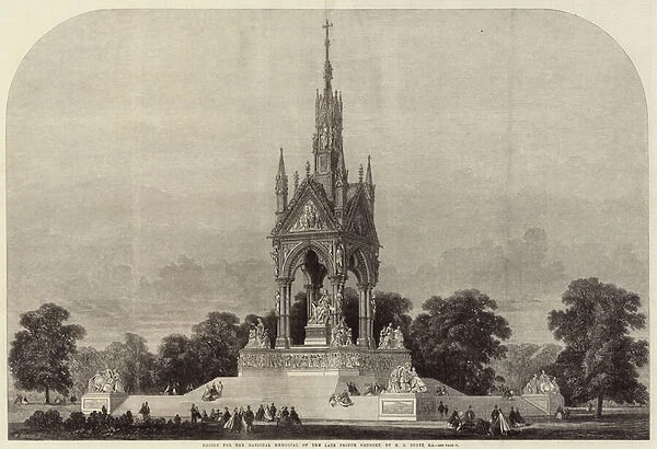 Design for the National Memorial of the Late Prince Consort (engraving)