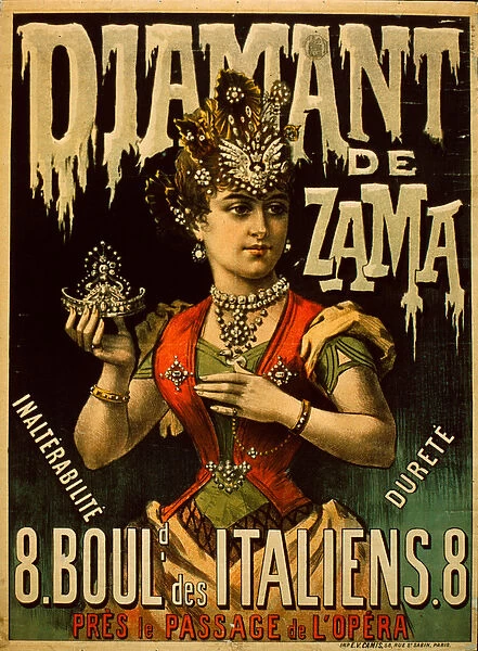 Diamant De Zama poster (colour litho)