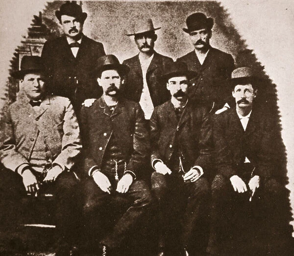 The Dodge City Peace Commission, June 1883 (sepia photo)
