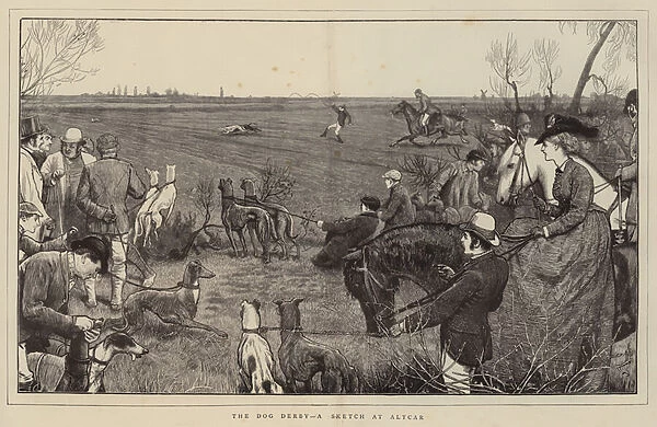 The Dog Derby, a Sketch at Altcar (engraving)