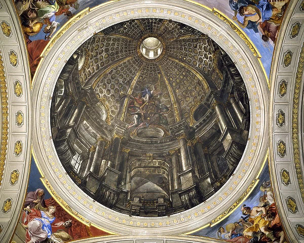 Dome of the Church of St Ignatius, 1685 (fresco)