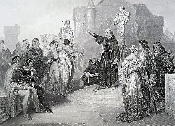 A Dominican Friar preaching a Crusade