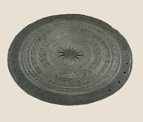 Detail of top of Dong Son drum, 2nd-1st century BC (bronze)