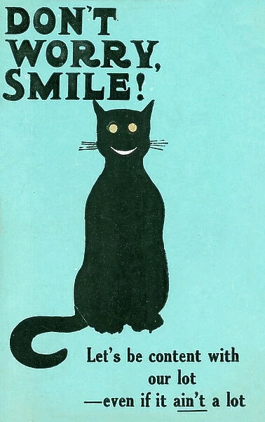 Don't worry, smile! (colour litho)