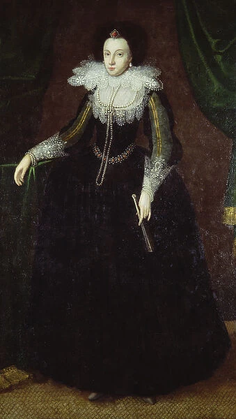Dorothy Huddleston (nee Dormer), c. 1610-15 (oil on canvas)