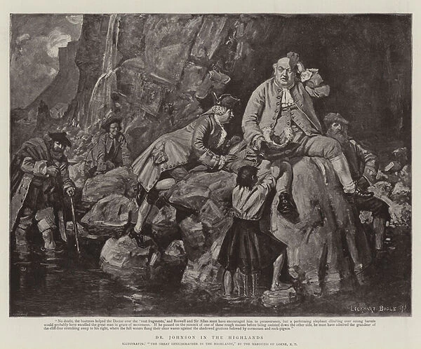 Dr Johnson in the Highlands (engraving)
