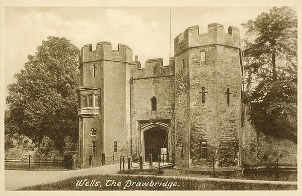The Drawbridge, Wells (b  /  w photo)