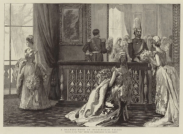 A Drawing-Room at Buckingham Palace (engraving)