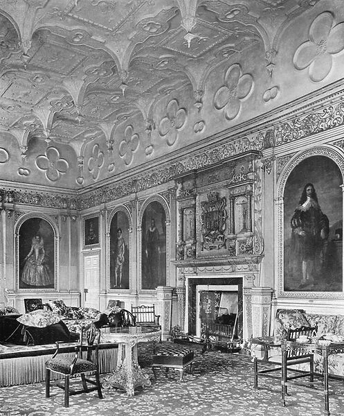 The Drawing-Room, showing the Fish Ceiling (b  /  w photo)