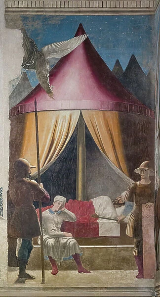 The Dream of Constantine, detail of The Stories of the True Cross (fresco)
