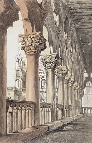 The Ducal Palace, Renaissance Capitals of the Loggia, from