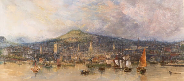 Dundee from the River, 1873 (w  /  c)