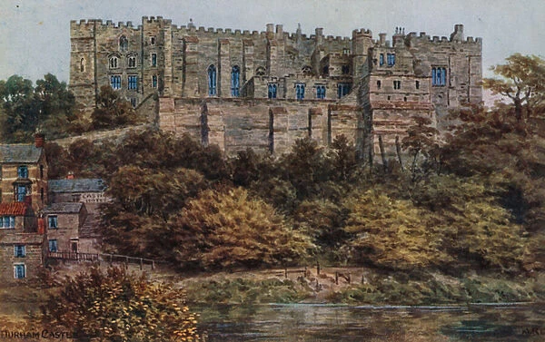 Durham Castle (colour litho)