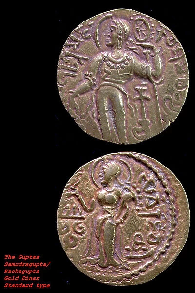 dynasty of gupta samudra kacha coins India