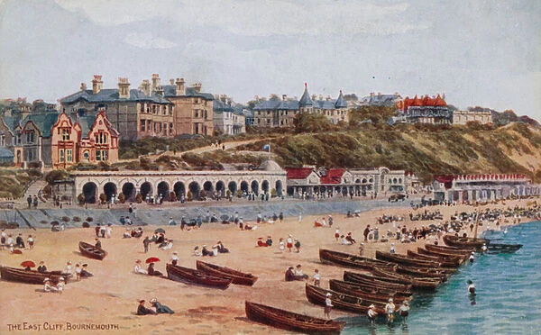 The East Cliff, Bournemouth (colour litho)