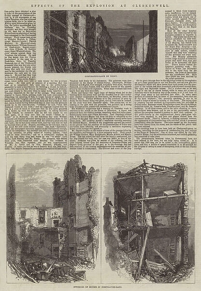 Effects of the Explosion at Clerkenwell (engraving)