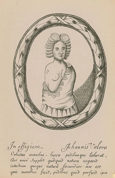 An effigy of Johannis Valeru (engraving)