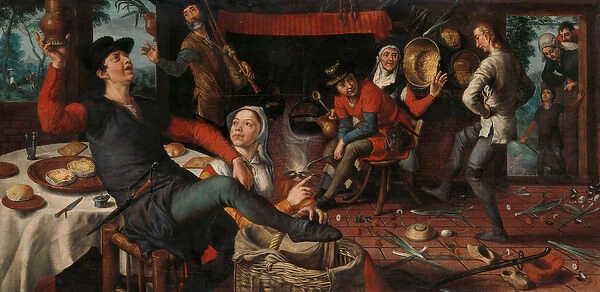 The Egg Dance, 1552 (oil on panel)
