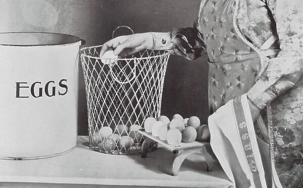 When eggs are cheapest (b / w photo)