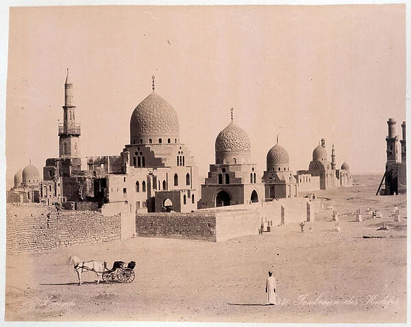 Egypt: the tomb of the kalives - photograph by the Zangali brothers, late 19th century