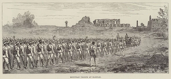Egyptian Troops at Karnak (engraving)