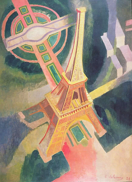 The Eiffel Tower, 1928 (oil on canvas)