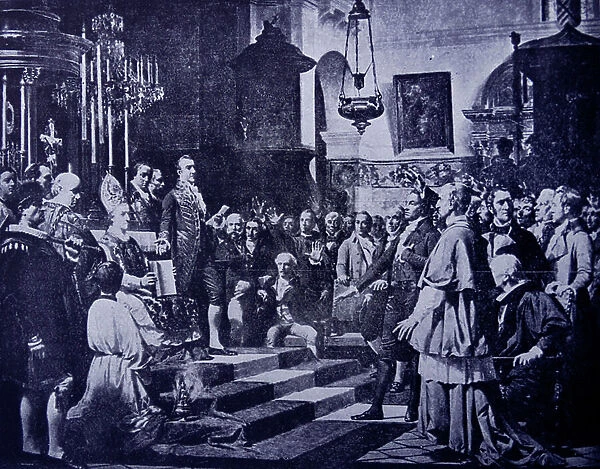 El juramento de las Cortes de CAdiz de 1810