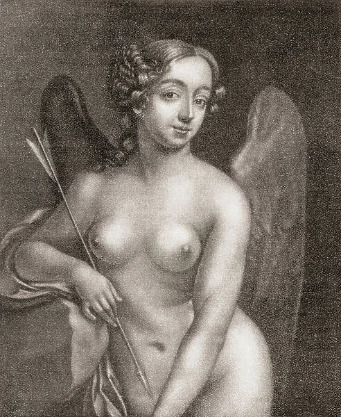 Eleanor 'Nell' Gwyn, 1650 - 1687. English actress and mistress of King Charles II of England. Portrayed here as Cupid. From Illustrierte Sittengeschichte vom Mittelalter bis zur Gegenwart by Eduard Fuchs, published 1909