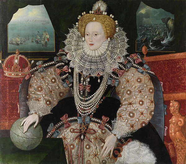 Elizabeth I (the 'Armada Portrait'), c.1588 (oil on oak panel)