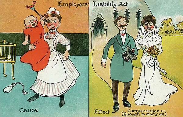 Employers Liability Act (colour litho)