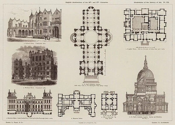 English Architecture of the 16th and 17th Centuries (engraving)