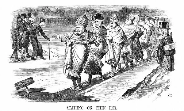 English converts to Rome including Newman, skating on thin ice while, on left