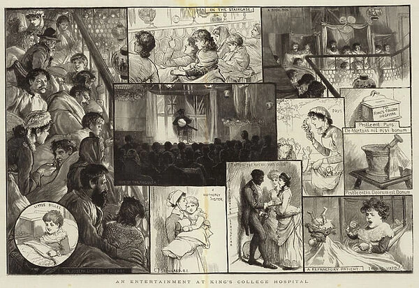 An Entertainment at Kings College Hospital (engraving)