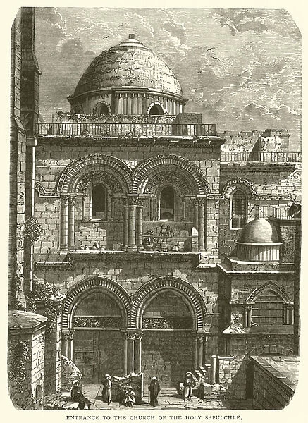 Entrance to the Church of the Holy Sepulchre (engraving)