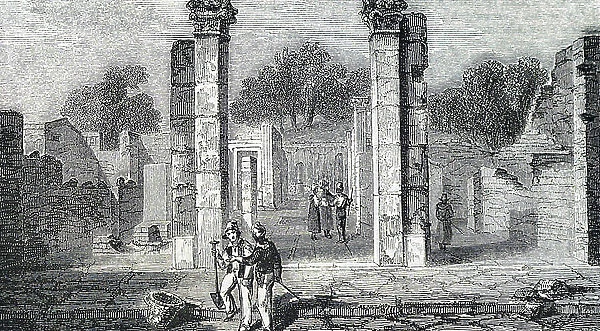 The entrance to the home of Sallust in Pompeii
