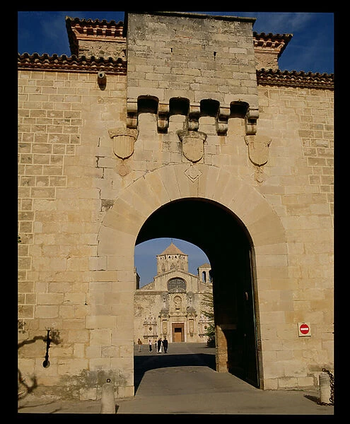 Entrance to the monastery, founded in 1151 (photo)