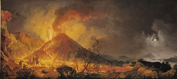The Eruption of Vesuvius (oil on canvas)