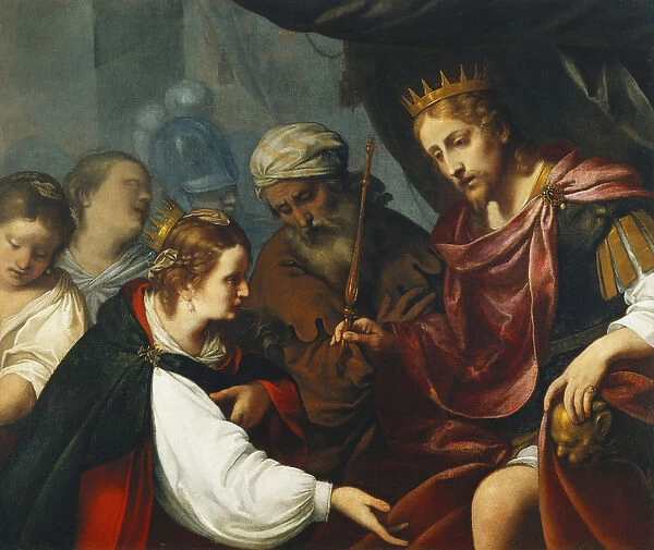 Esther Before Ahasuerus (oil on canvas)