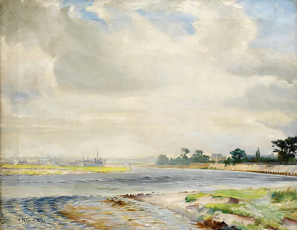 Estuary (oil on canvas)