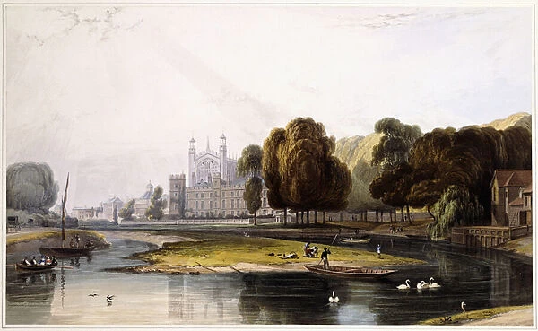 Eton College, from Select Views of Windsor Castle and Adjacent Scenery