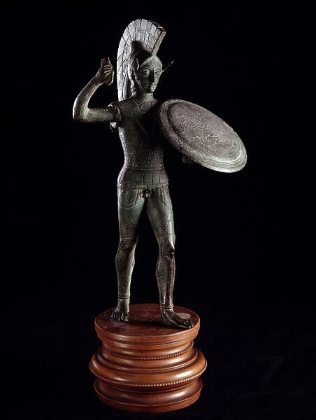 Etruscan civilization: 'the deity of war Laran'Bronze sculpture