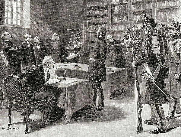The eviction of the judges of the High Court of Justice, while making provision for the impeachment of Louis Napoleon during his coup d'etat of 1851