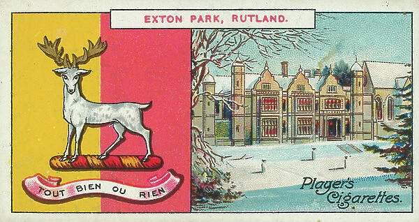 Exton Park, Rutland, Tout Bien Ou Rien, The Earl Of Gainsborough (colour litho)