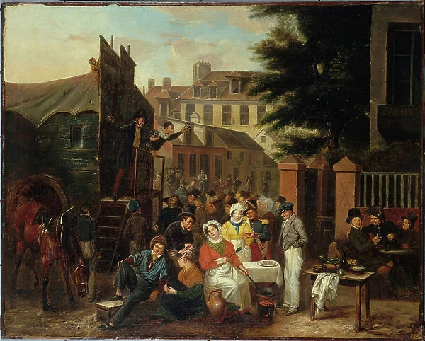 Fairground, 1834 (oil on canvas)