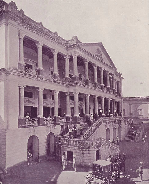 Faluknuma Palace, Hyderabad (b  /  w photo)